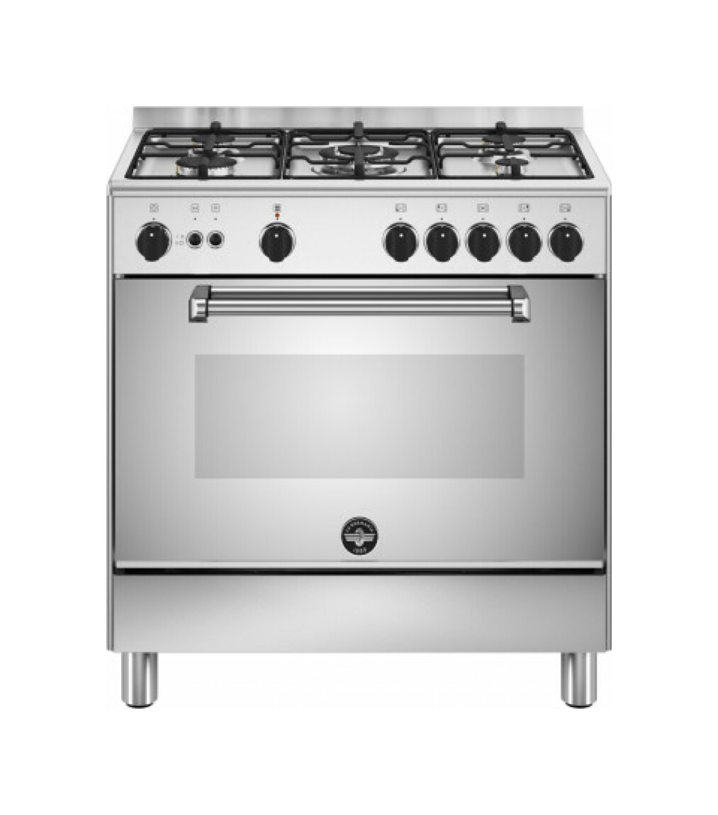 La Germania AMN855GXV/24 Americana Cuisine de accosto cm. 80 x 50 - four inox 1 gaz + 5 brûlures au gaz